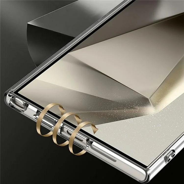 GKK For Samsung Galaxy S24 Ultra Case Anti-Drop TPU+PC Clear Phone Cover with Silicone Hand Strap