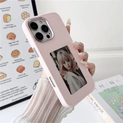 For iPhone 16 Pro E Ink Phone Cover 4-Color Display Pattern Customized Case