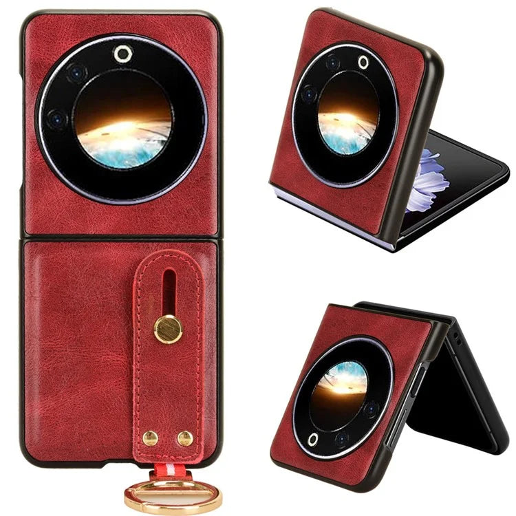 For Transsion Tecno Phantom V Flip Case PU Leather+PC Phone Cover with Bottle Opener