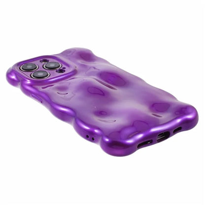 For iPhone 15 Pro Max TPU Phone Case Rugged Phone Cover with Wavy Edge