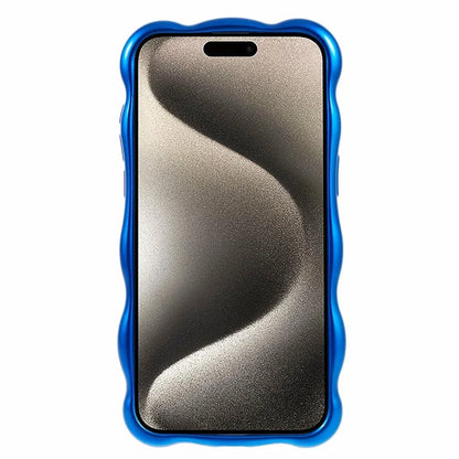 For iPhone 15 Pro Max TPU Phone Case Rugged Phone Cover with Wavy Edge