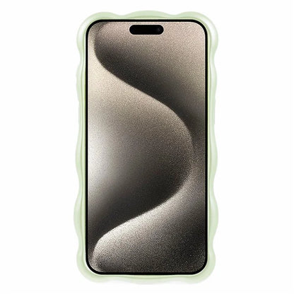 For iPhone 15 Pro Max TPU Phone Case Rugged Phone Cover with Wavy Edge