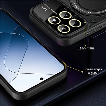 For Xiaomi 14 Case Magnetic Rotating Kickstand PC+TPU Phone Back Cover