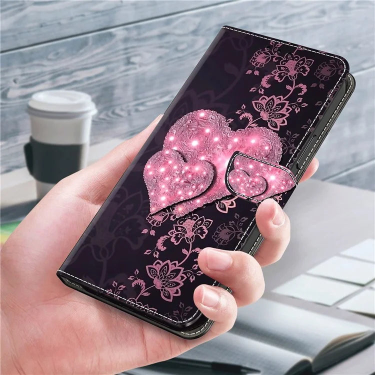 For Oppo A38 4G / A18 4G Leather Case 3D Pattern Printing Wallet Cover