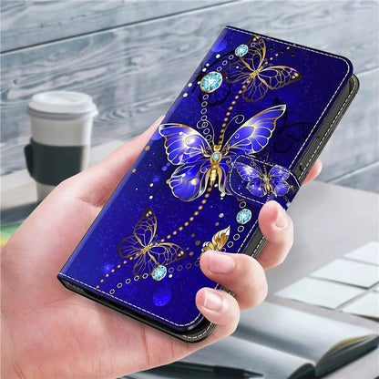 For Oppo A38 4G / A18 4G Leather Case 3D Pattern Printing Wallet Cover