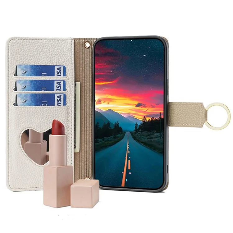 For vivo V29e (Global) 5G Case Zipper Pockets Leather Phone Cover with Strap