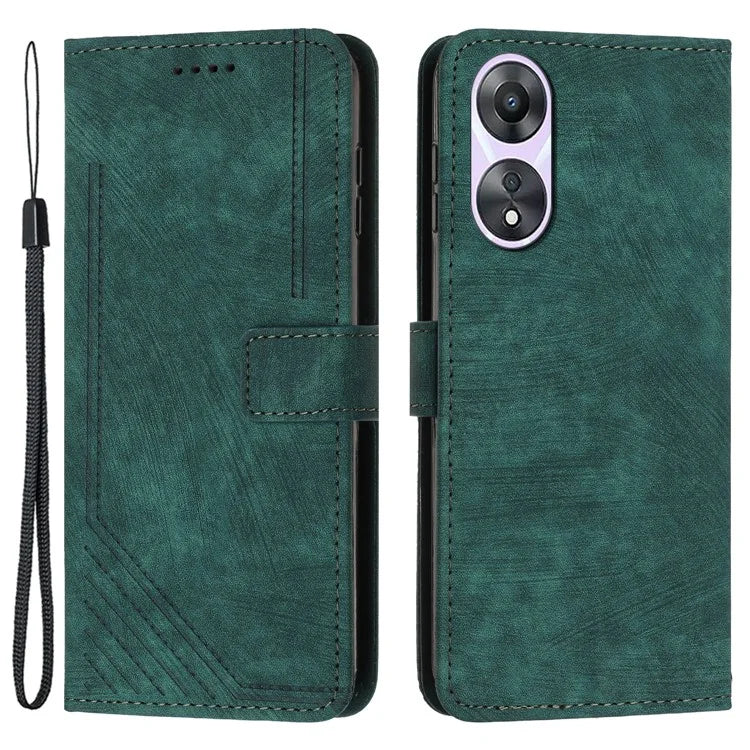 For Oppo A58 5G / A58x 5G / A78 5G / A1x 5G / A1 5G / A2x 5G Leather Case Skin Touch Phone Cover