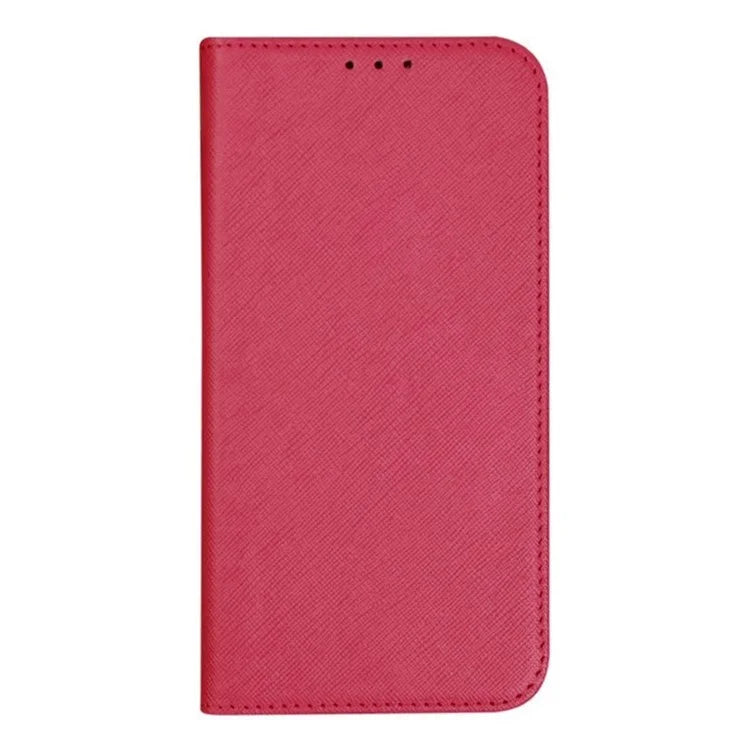 For Oppo A59 5G Cell Phone Case Magnetic Auto Closing Cross Texture PU Leather Wallet Cover