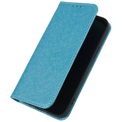 For Oppo A59 5G Cell Phone Case Magnetic Auto Closing Cross Texture PU Leather Wallet Cover