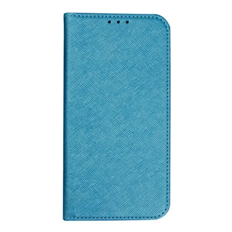 For Oppo A59 5G Cell Phone Case Magnetic Auto Closing Cross Texture PU Leather Wallet Cover