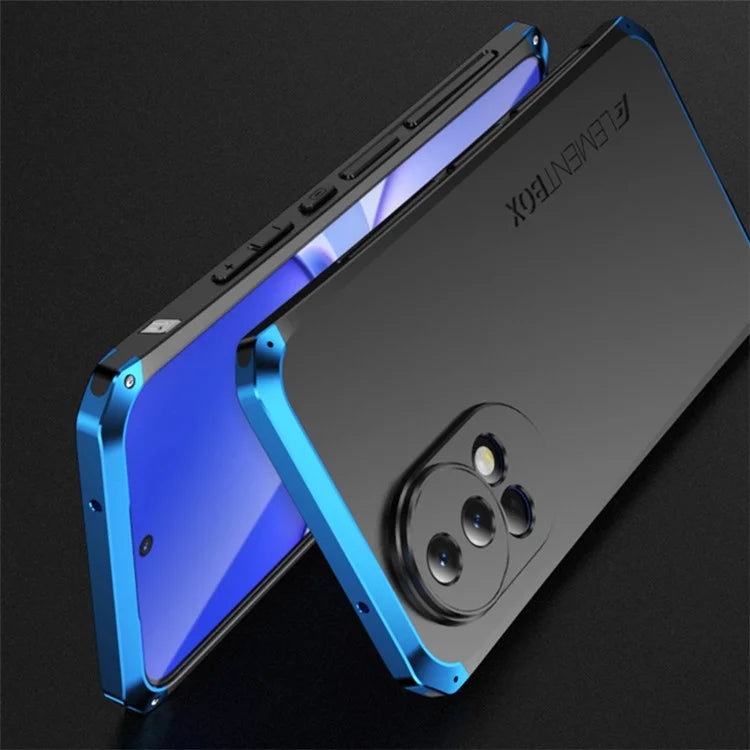 ELEMENT BOX For Huawei nova 12 5G Case Metal Frame PC+Silicone Phone Cover / Purple