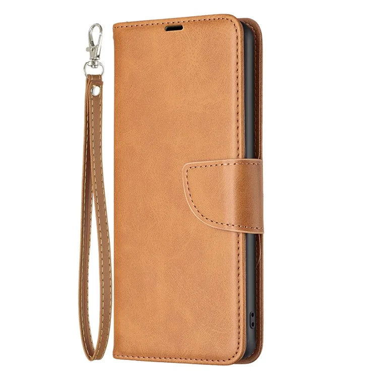 For Oppo A59 5G Case Leather Smooth Textured Stand Phone Cover