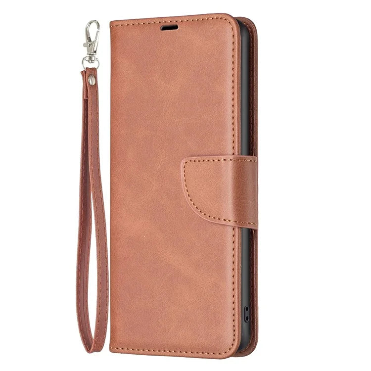 For Oppo A59 5G Case Leather Smooth Textured Stand Phone Cover