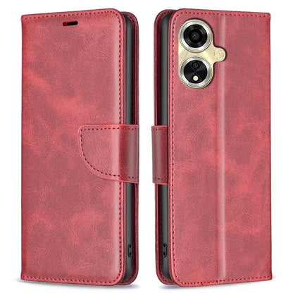 For Oppo A59 5G Case Leather Smooth Textured Stand Phone Cover