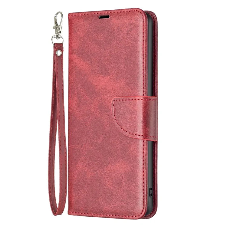 For Oppo A59 5G Case Leather Smooth Textured Stand Phone Cover