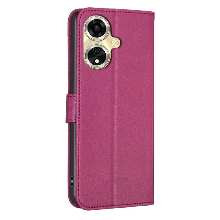 For Oppo A59 5G Magnetic Case Leather Clover Pattern Phone Cover