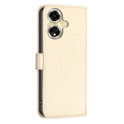 For Oppo A59 5G Magnetic Case Leather Clover Pattern Phone Cover