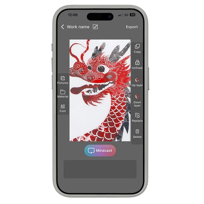 E Ink Screen Case for iPhone 15 Pro NFC Customize with Your Own Images