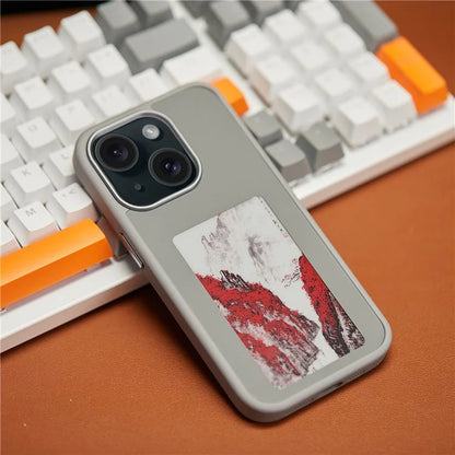 E Ink Screen Case for iPhone 15 NFC Custom Any Image