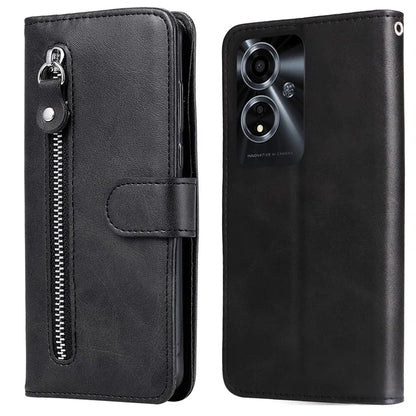 For Oppo A59 5G / A2m 5G Case Zipper Pocket Shockproof Phone Wallet Cover