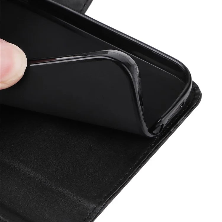 For Oppo A59 5G / A2m 5G Magnetic Phone Case Calf Texture Card Slots Cover