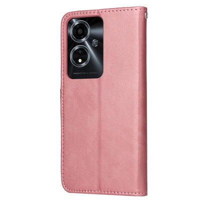 For Oppo A59 5G / A2m 5G Magnetic Phone Case Calf Texture Card Slots Cover