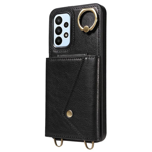 002 For Samsung Galaxy A25 5G (Global) (161.0 x 76.5 x 8.3mm) Crossbody Case Card Holder Bag Phone Cover