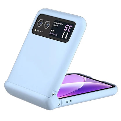 For Motorola Razr 40 5G Case Skin-Touch Hinge Protection Phone Cover