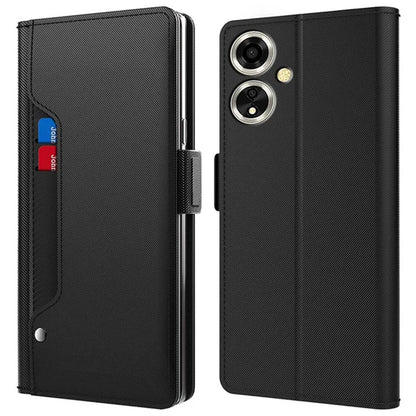 For Oppo A59 Shockproof Case Leather Flip Phone Cover with Mirror