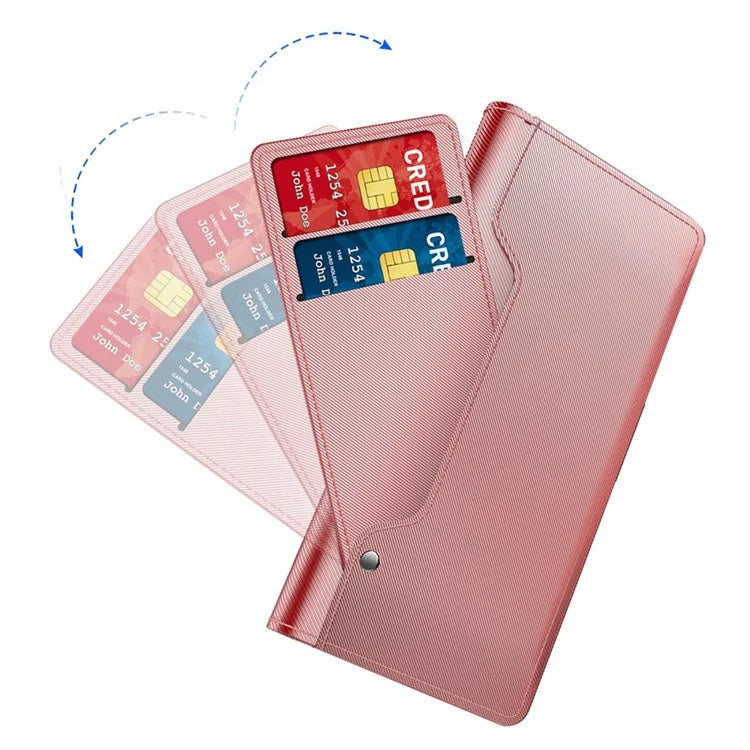 For Oppo A59 Shockproof Case Leather Flip Phone Cover with Mirror