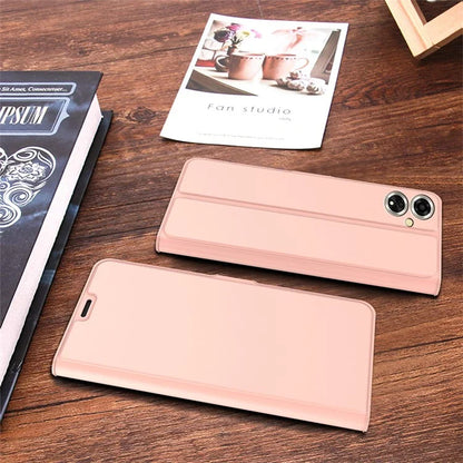 For Oppo A59 5G Case PU Leather Magnetic Clasp Protect Phone Cover with Card Holder