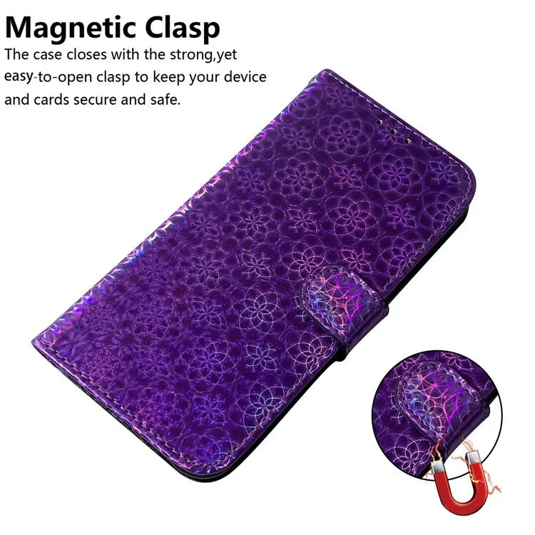 For Oppo A59 5G / A2m 5G Case Dazzling Flower PU Leather Folio Flip Wallet Phone Cover