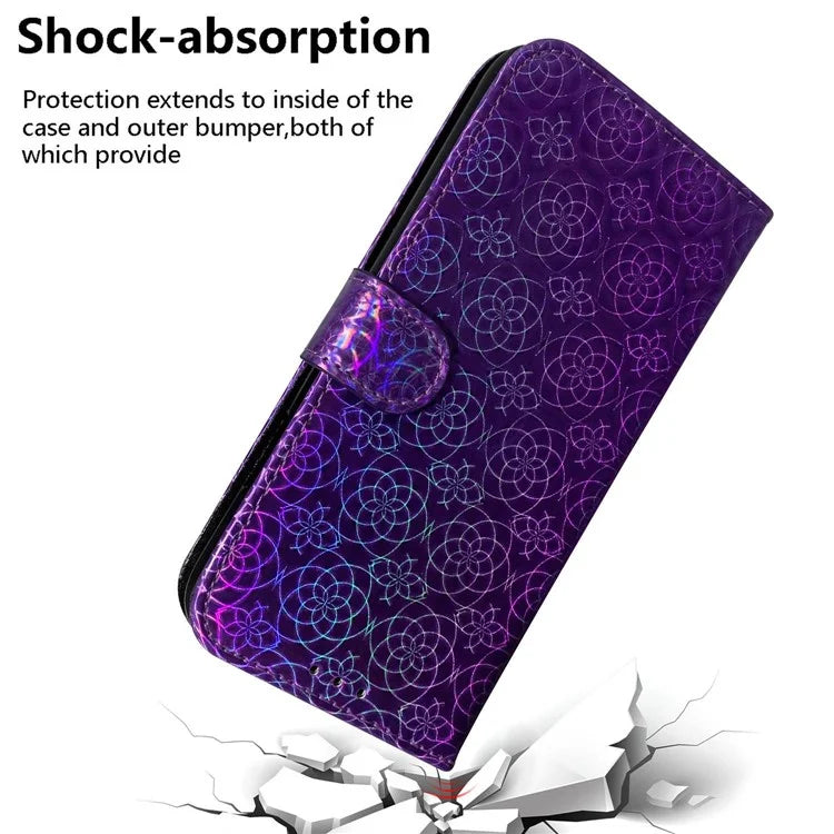 For Oppo A59 5G / A2m 5G Case Dazzling Flower PU Leather Folio Flip Wallet Phone Cover