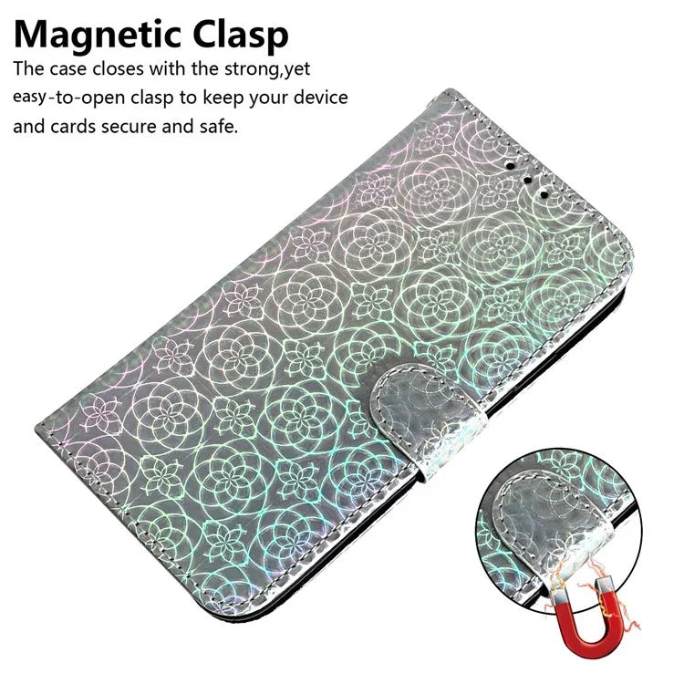 For Oppo A59 5G / A2m 5G Case Dazzling Flower PU Leather Folio Flip Wallet Phone Cover