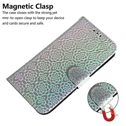 For Oppo A59 5G / A2m 5G Case Dazzling Flower PU Leather Folio Flip Wallet Phone Cover