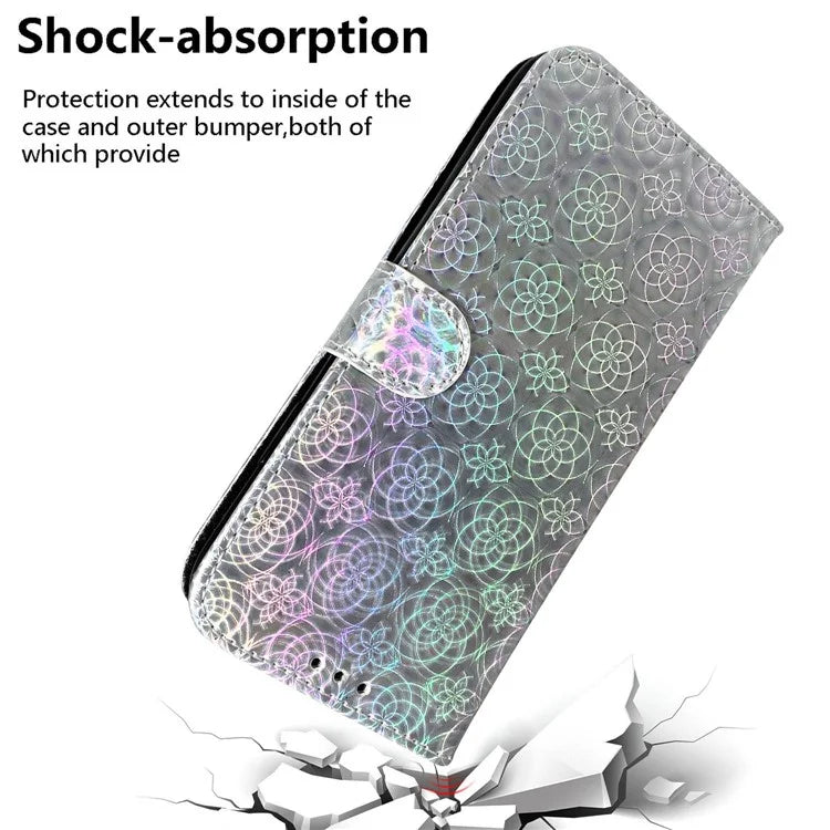 For Oppo A59 5G / A2m 5G Case Dazzling Flower PU Leather Folio Flip Wallet Phone Cover