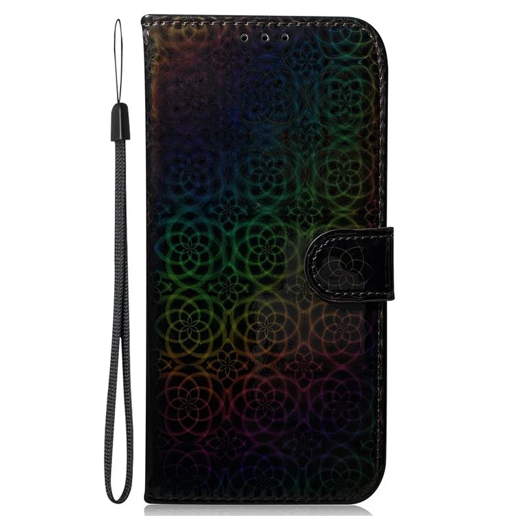 For Oppo A59 5G / A2m 5G Case Dazzling Flower PU Leather Folio Flip Wallet Phone Cover