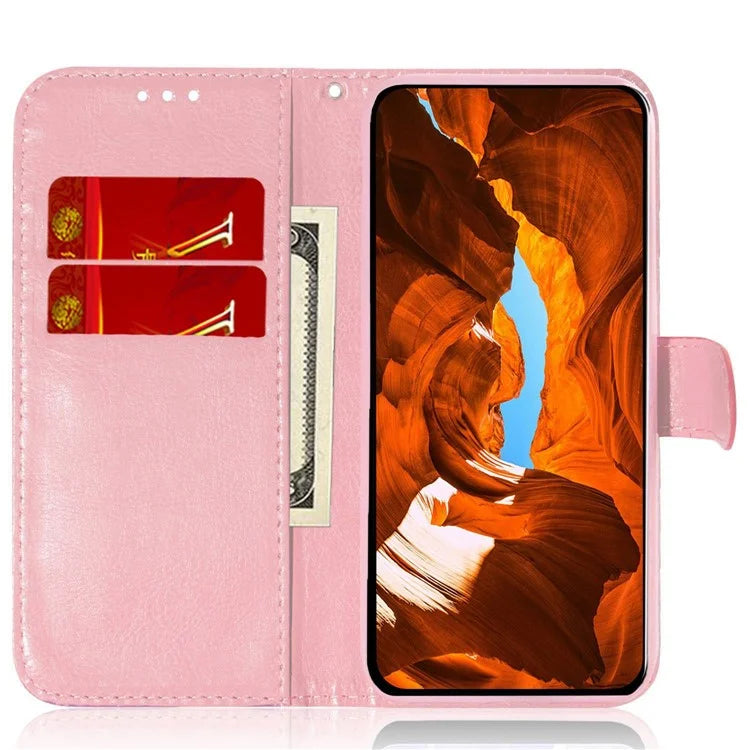 For Oppo A59 5G / A2m 5G Case Dazzling Flower PU Leather Folio Flip Wallet Phone Cover