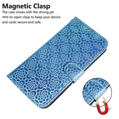 For Oppo A59 5G / A2m 5G Case Dazzling Flower PU Leather Folio Flip Wallet Phone Cover