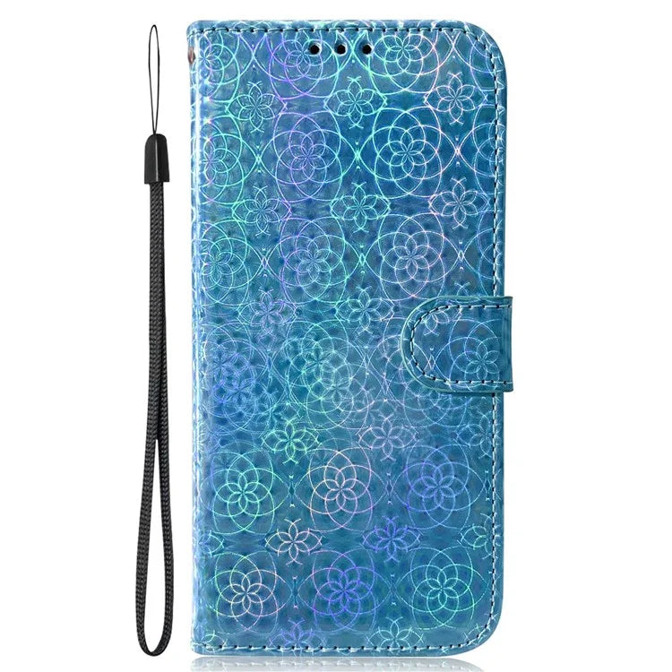 For Oppo A59 5G / A2m 5G Case Dazzling Flower PU Leather Folio Flip Wallet Phone Cover