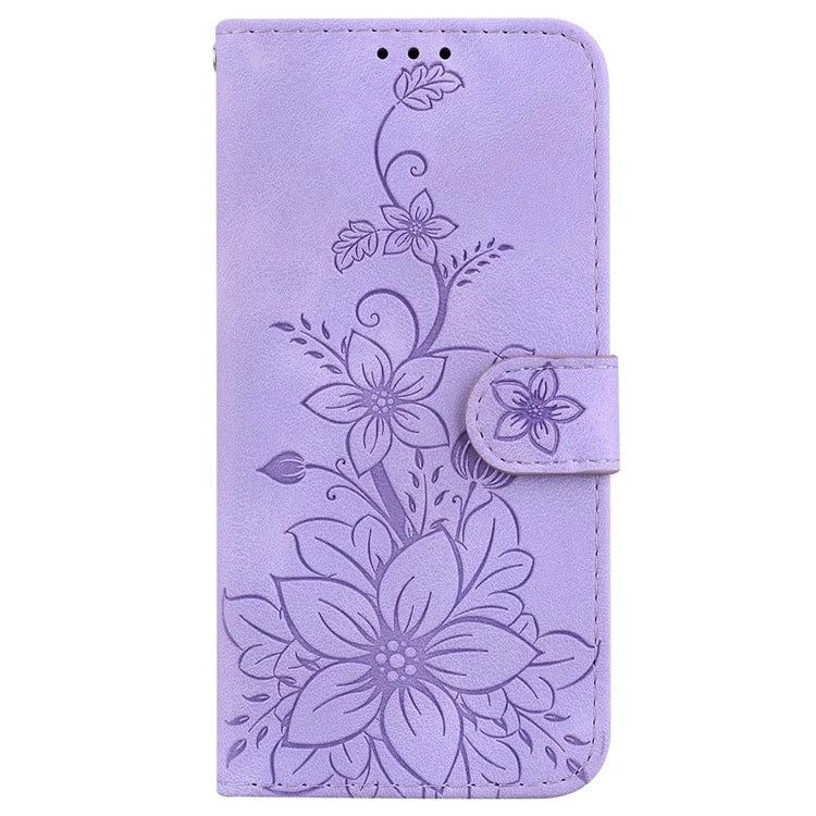 For Oppo A59 5G / A2m 5G Case Floral Pattern Folding Stand Leather Phone Cover