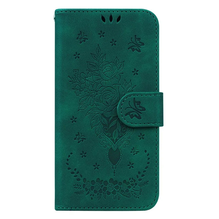 For Oppo A59 5G / A2m 5G Case Folio Flower Pattern Protective Leather Phone Cover