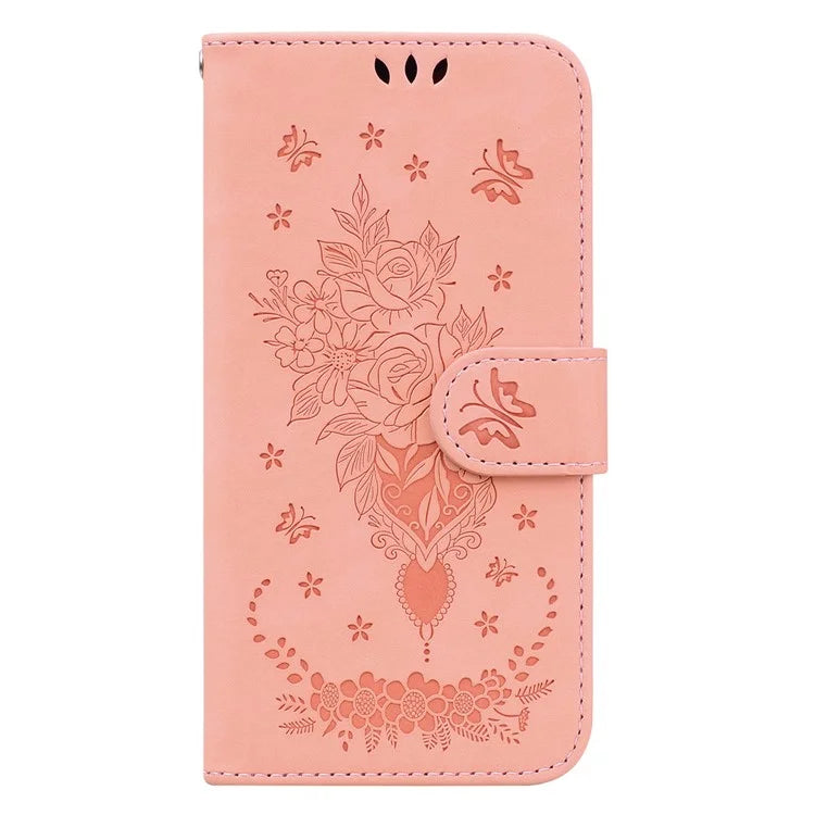 For Oppo A59 5G / A2m 5G Case Folio Flower Pattern Protective Leather Phone Cover