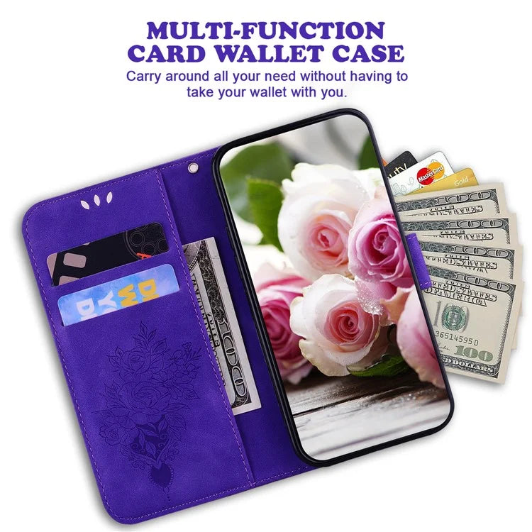 For Oppo A59 5G / A2m 5G Case Folio Flower Pattern Protective Leather Phone Cover