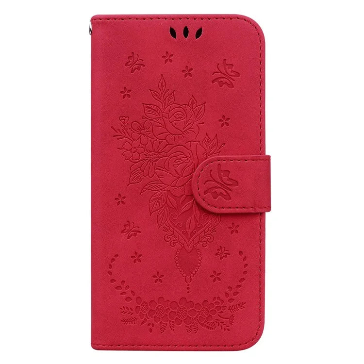 For Oppo A59 5G / A2m 5G Case Folio Flower Pattern Protective Leather Phone Cover