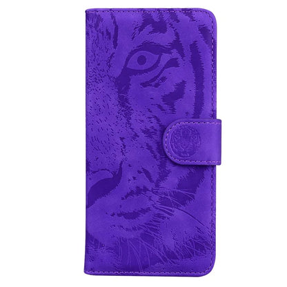 For Oppo A59 5G / A2m 5G Wallet Case Imprinted Tiger Pattern Leather Stand Phone Cover