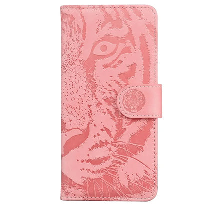 For Oppo A59 5G / A2m 5G Wallet Case Imprinted Tiger Pattern Leather Stand Phone Cover