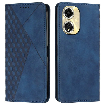 For Oppo A59 5G / A2m 5G Wallet Case Rhombus PU Leather Folio Phone Cover