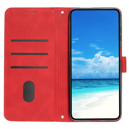 For Oppo A59 5G / A2m 5G Case Heart Imprinted PU Leather Phone Wallet Cover