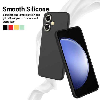 For Oppo A59 5G / A2m 5G Cell Phone Case Soft Lining Liquid Silicone Anti-drop Cover